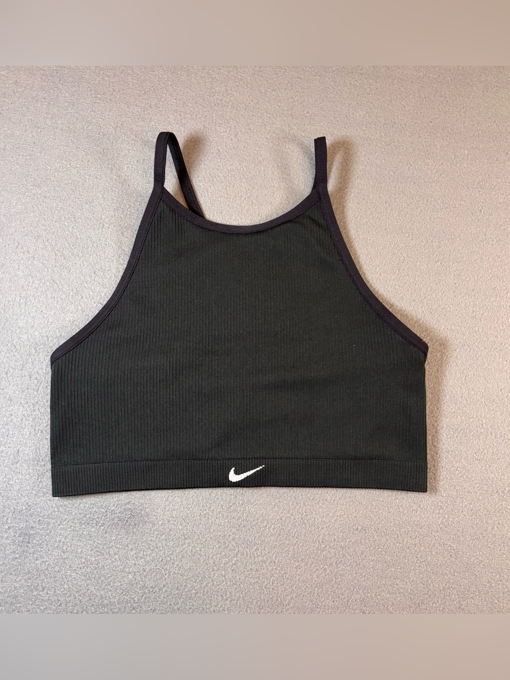 Nike polyester & spandex black sports bra Size M
